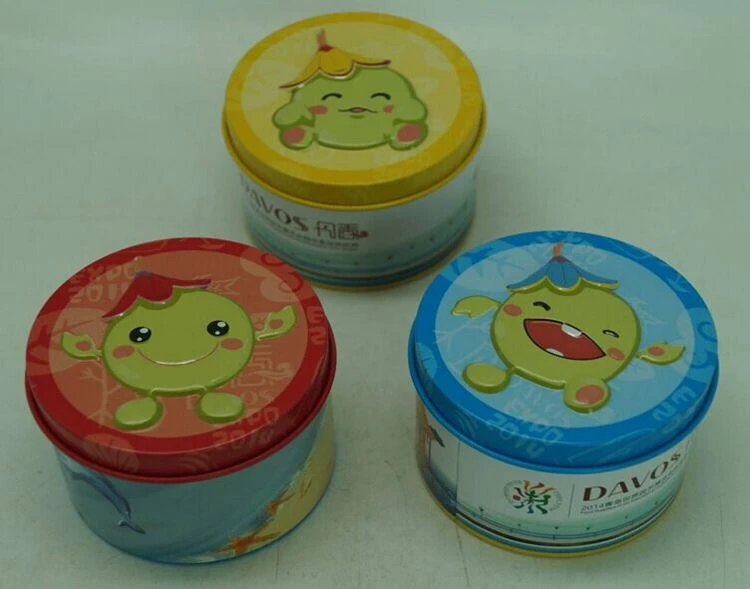 Printing round canister tin