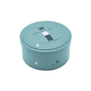 Latas redondas do metal da forma cinzenta de D110mm