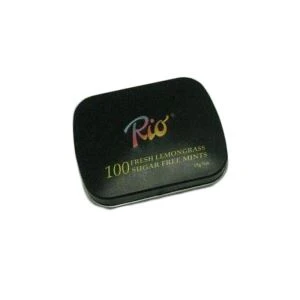 Mini quadrado 3D Logo Mint Tin Box